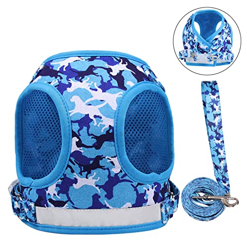Soft Mesh Dog Harness Pet Puppy Comfort Padded Vest No Pull Harnesses No Choke Reflective Adjustable with Dog Leash for…