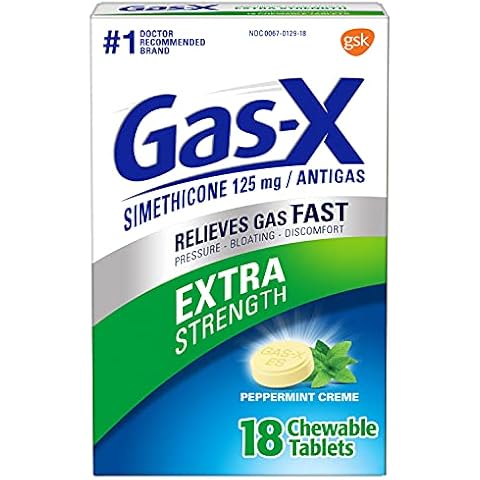 Gas-X Chewables Extra Strength Peppermint Creme 18 ea (Pack of 8) Cover