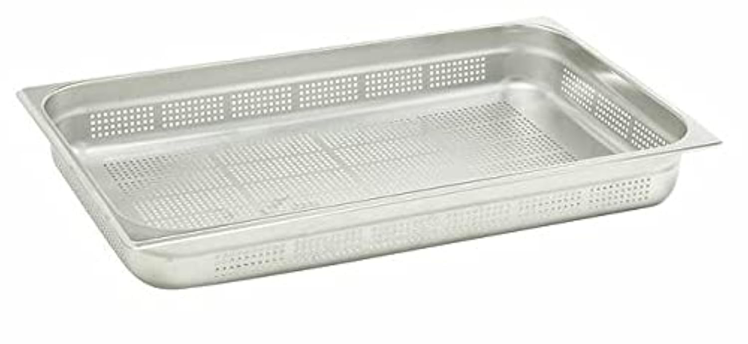Pentole Agnelli GPP11065 Gastro norm Pan Starter Tray, Stainless Steel, Silver, 53x32.5x6.5 cm