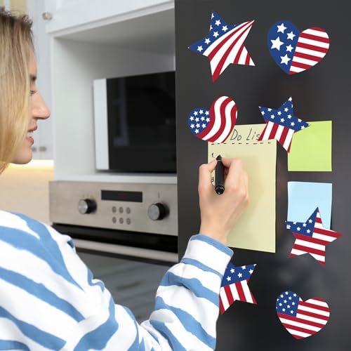 Set de 15 imanes decorativos patrióticos para refrigerador miniatura 5