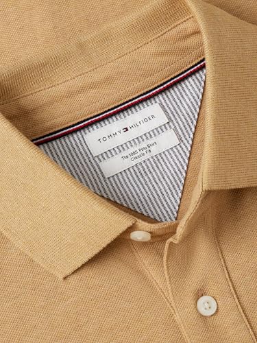 Image of Tommy Hilfiger Men's Short Sleeve Polo Shirts in Classic Fit with Stretch and Organic Pique Cotton