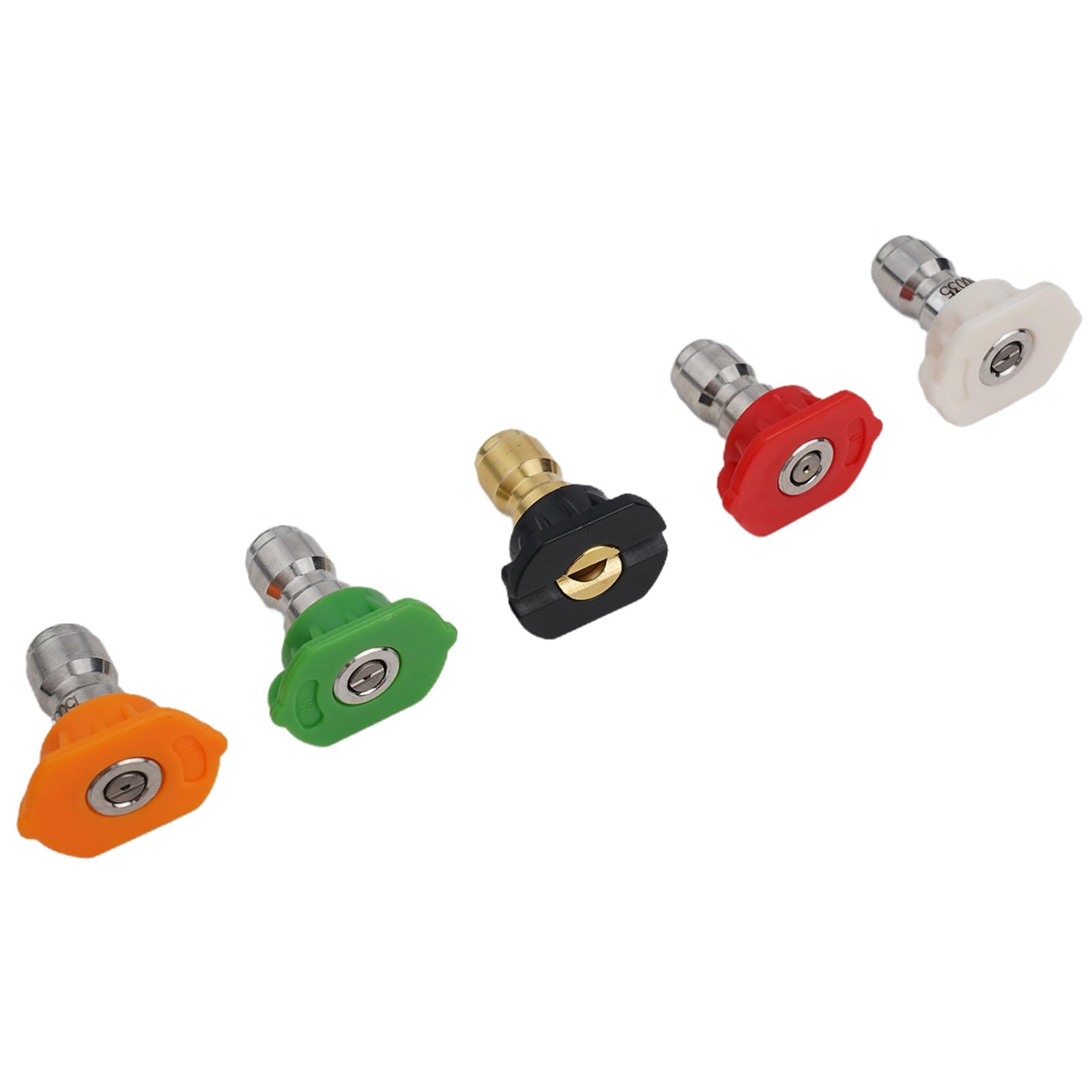 KiraKira Kit de varita de extensión de presión para lavadora con 5 puntas, adaptador de conexión rápida de 1/4 pulgadas, arandelas eléctricas de latón resistente y plástico