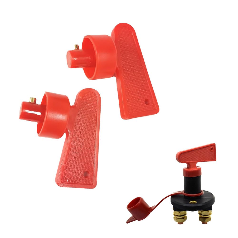 Stacca Batteria per Auto e Barca Con Interruttore Isolatore - 2 Pezzi Con Chiavi Battery Switch Disconnessione