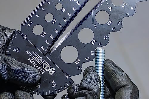 BGS 74247 | Schrauben- und Gewindeschablone | metrisch | M3 - M20, 0,5-13,00 mm