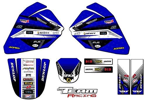 Team Racing Graphics kit compatible with Yamaha All Years PW 80, ANALOG Base kit