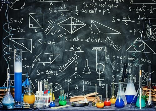 Arrière-plan photographique science 2.7x1.8m pour classe décor chimie