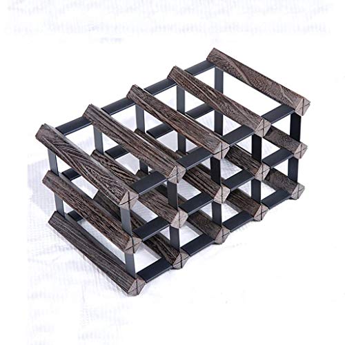 Soporte para botellas de vino de madera apilable A5 miniatura 1