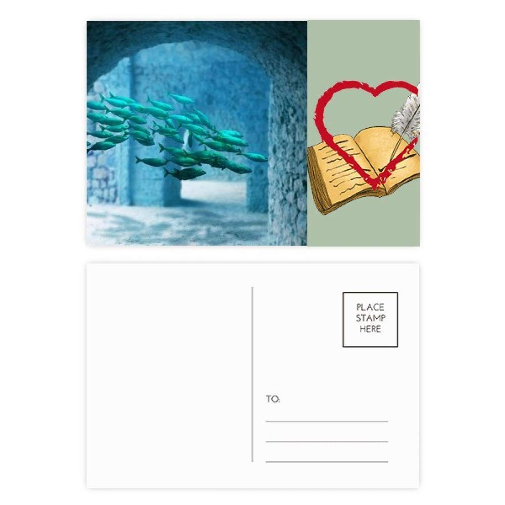 Ocean Fish Science Nature Picture Diary Day Lot de 20 cartes postales de remerciement