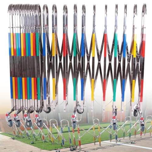 Barrière mobile extensible métallique industrielle pliante 1,1m - 2