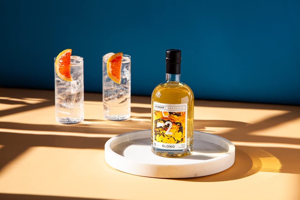 Bornholm Spirit, „Blond Gylden Akvavit“, goldener Bio-Aquavit aus Dänemark, 0,5 L, 40% Vol.