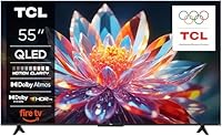 TCL 55T6C 55'' QLED TV 4K HDR, FireTV (SmartTV con Dolby Vision e Atmos, HDR10+, Premi e Chiedi ad Alexa)