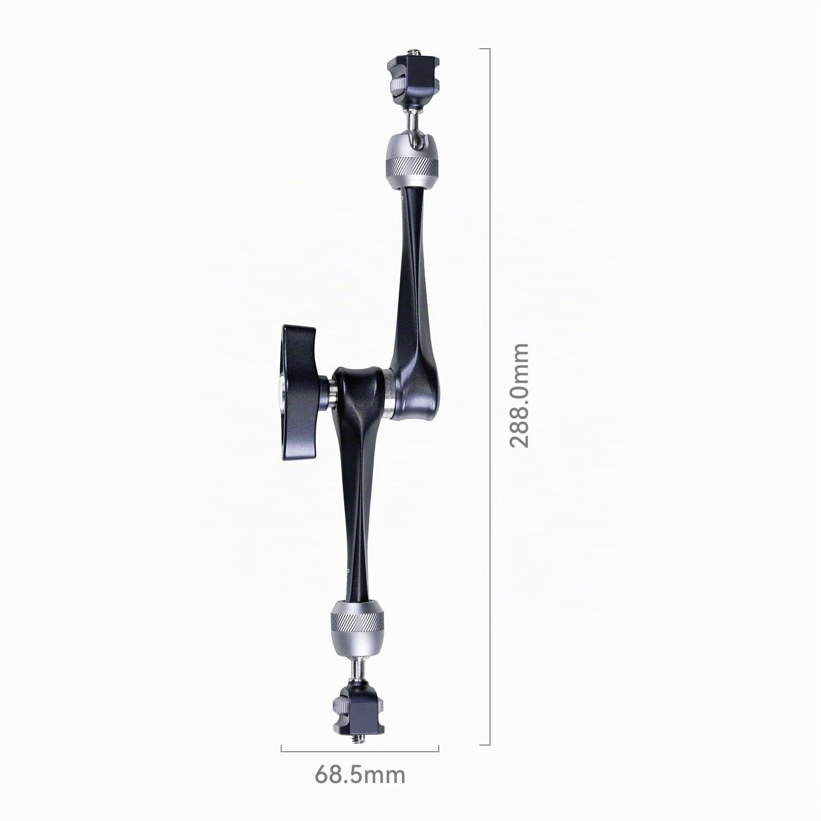 SMALLRIG Brazo Mágico de Roseta de 11 Pulgadas con Cabeza Esférica, Tornillos de 1/4"-20 y Clavijas Antitorsión, Solo 330g Carga 3kg, para iPads/Monitores/Luces LED/Teléfonos - 3959