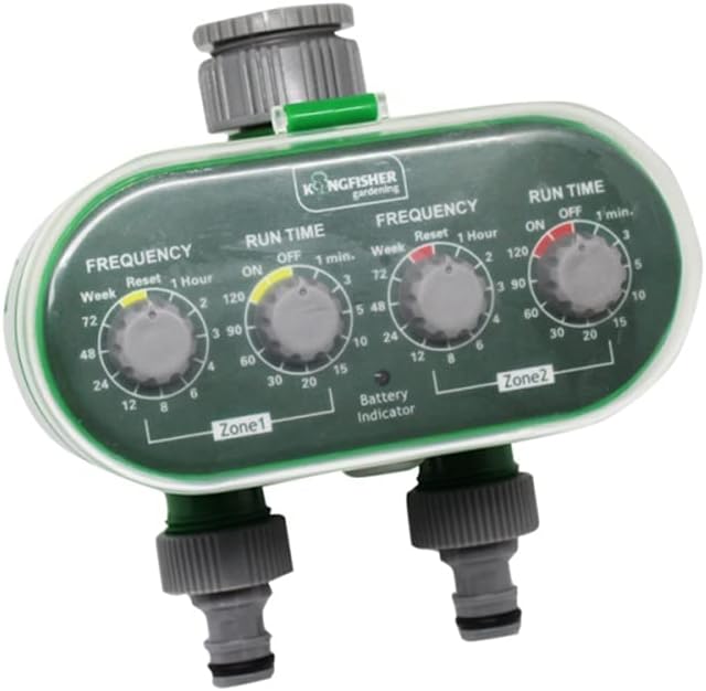 Kingfisher WT400 Twin Outlet Electrical Water Timer, Transparent, One Size