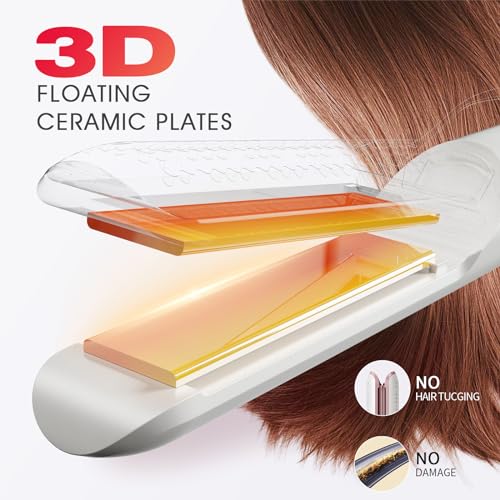 Plancha para cabello 2 en 1 de titanio con ventilación miniatura 4