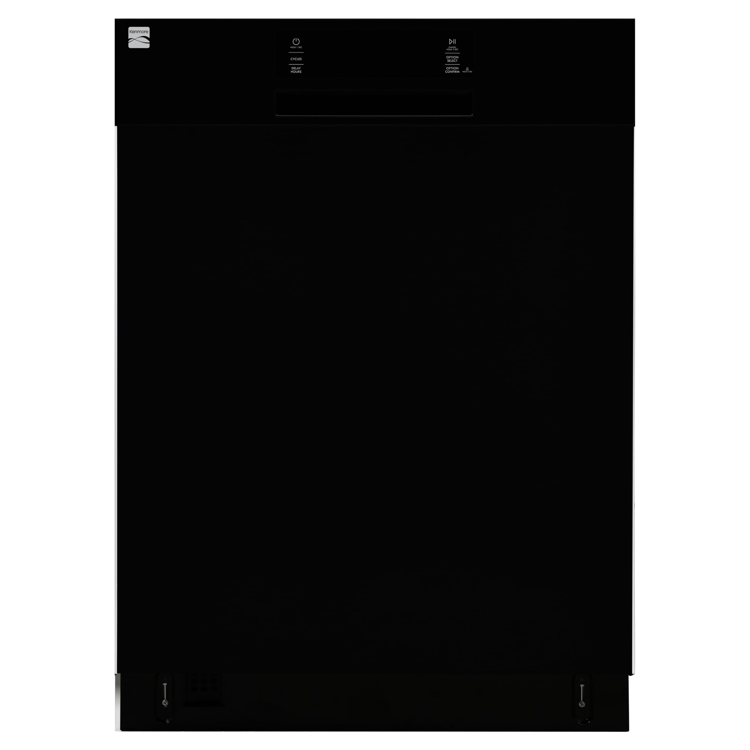 - Kenmore 22-14589 24" Built-In Dishwasher - UltraWash, SmartWash, Sanitize Rinse, SmartDry, and Leak Detection - 14 Place Settings - 57 DBA - ENERGY STAR Certified - 24" - Black