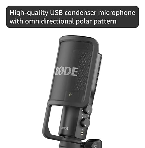 Rode NT-USB USB Condenser Microphone, Black : Amazon.in: Musical