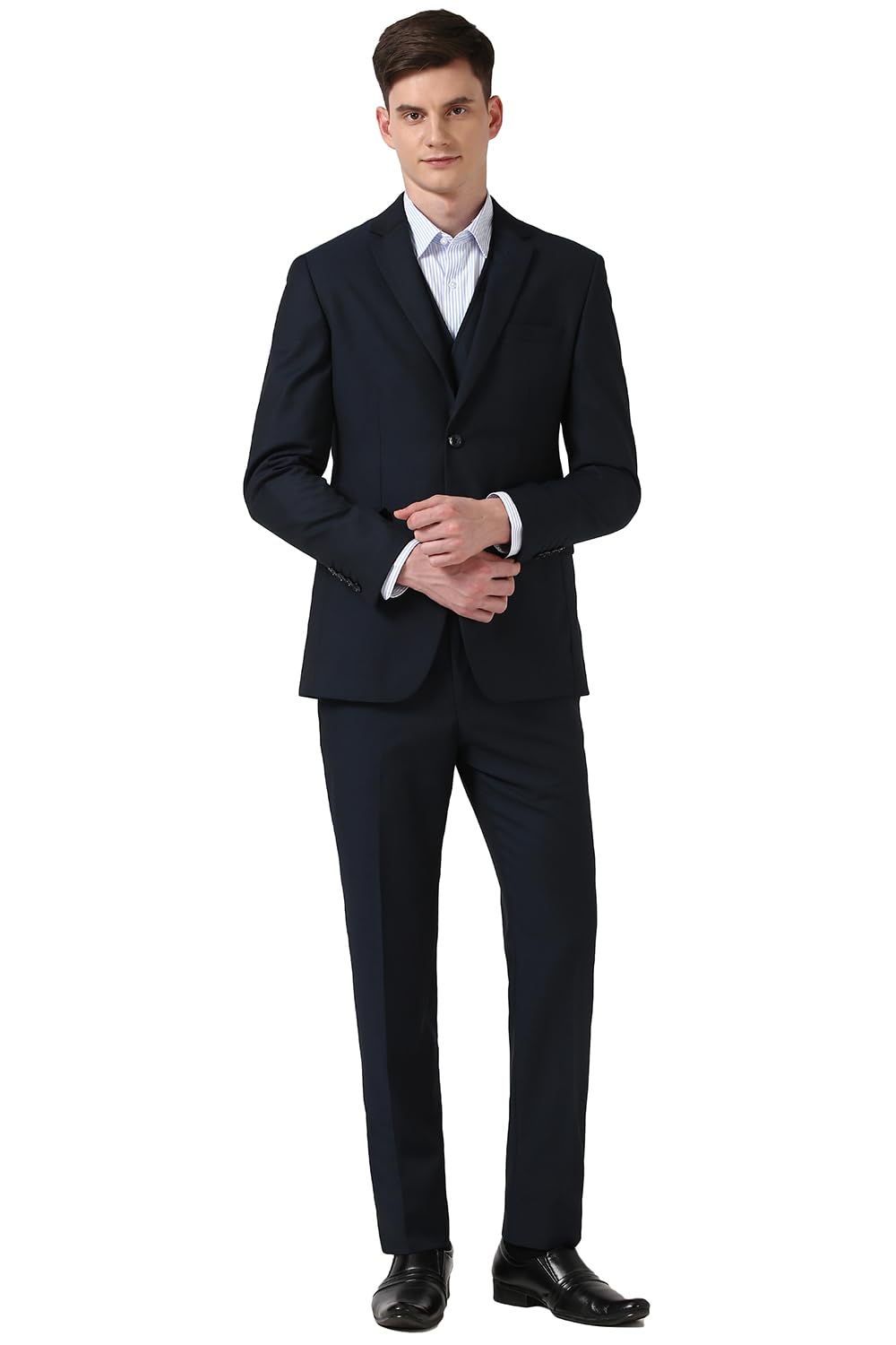peter england Men's Polyester Blend Three Piece Suit-Dress Set-picture-21