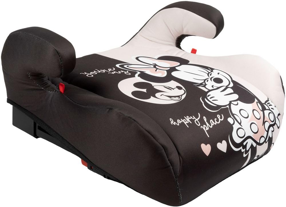 Tataway seggiolino alzatina auto bimbi ISOFIX Disney Minnie Mouse i-​Size ECE R129, Rialzo bimbi 125-​150 cm, 22-​36 kg, 6-​12 anni, gruppo 3, facile da trasportare - sfoderabile e lavabile