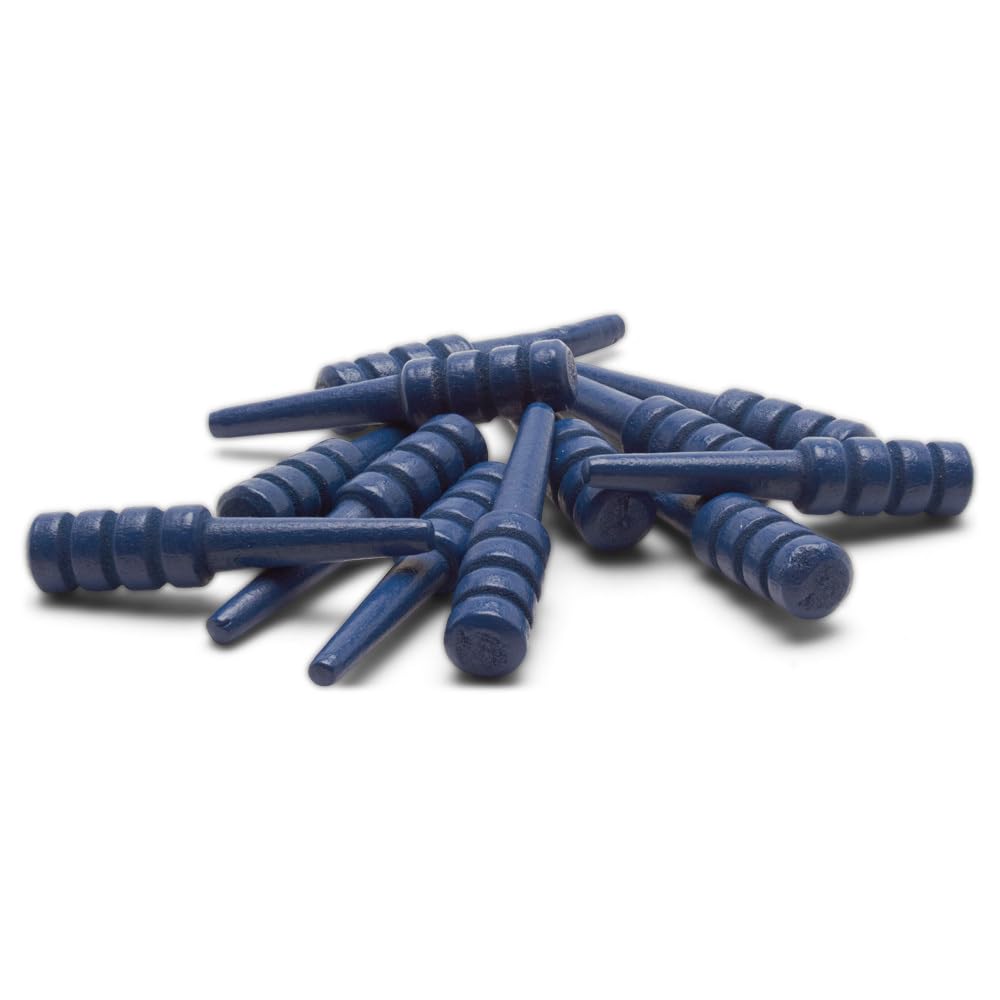 Wood Cribbage Pegs, Pack of 50 Blue Pegs for New Set or Replacement Pieces by Woodpeckers