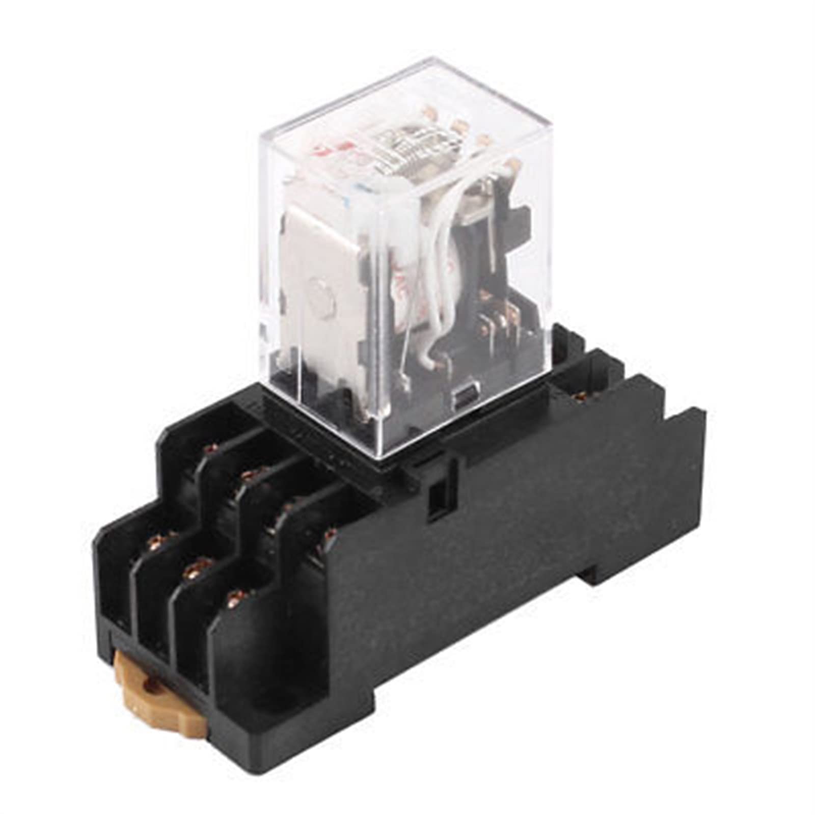 JGNAYRKJQI 2Pcs HH54PL AC 36V Coil 4PDT 14Pin 35mm DIN Rail Electromagnetic Power Relay