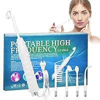 Hochfrequenzstab Gesicht mit 4 Sonden, Hochfrequenzstab, High Frequency Wand, Radiofrequenz Gerät Gesicht, Beauty Gesichtsmaschine, Akne-Behandlungsgerät