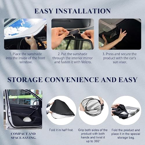 Parasole per parabrezza auto, certificato