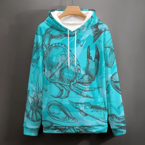 Sweat Crabe Lobster UMENG Pull à Capuche Idéal pour vos Sorties