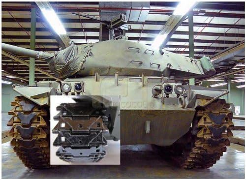 Mato Tank Track Metal Upgrade for 1/16 M41a3 Walker Bulldog Black
