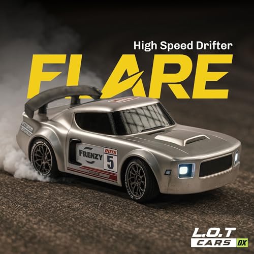 Image of Flare Remote Control Car | 20Kmph, 2.4Ghz | Rc Drifting Car, Rc Car, Valentine Gift, 4 Wheel Drive, Boost Mode, Long Range Remote, Hard Plastic Top with LED Head Light (Underground Silver)