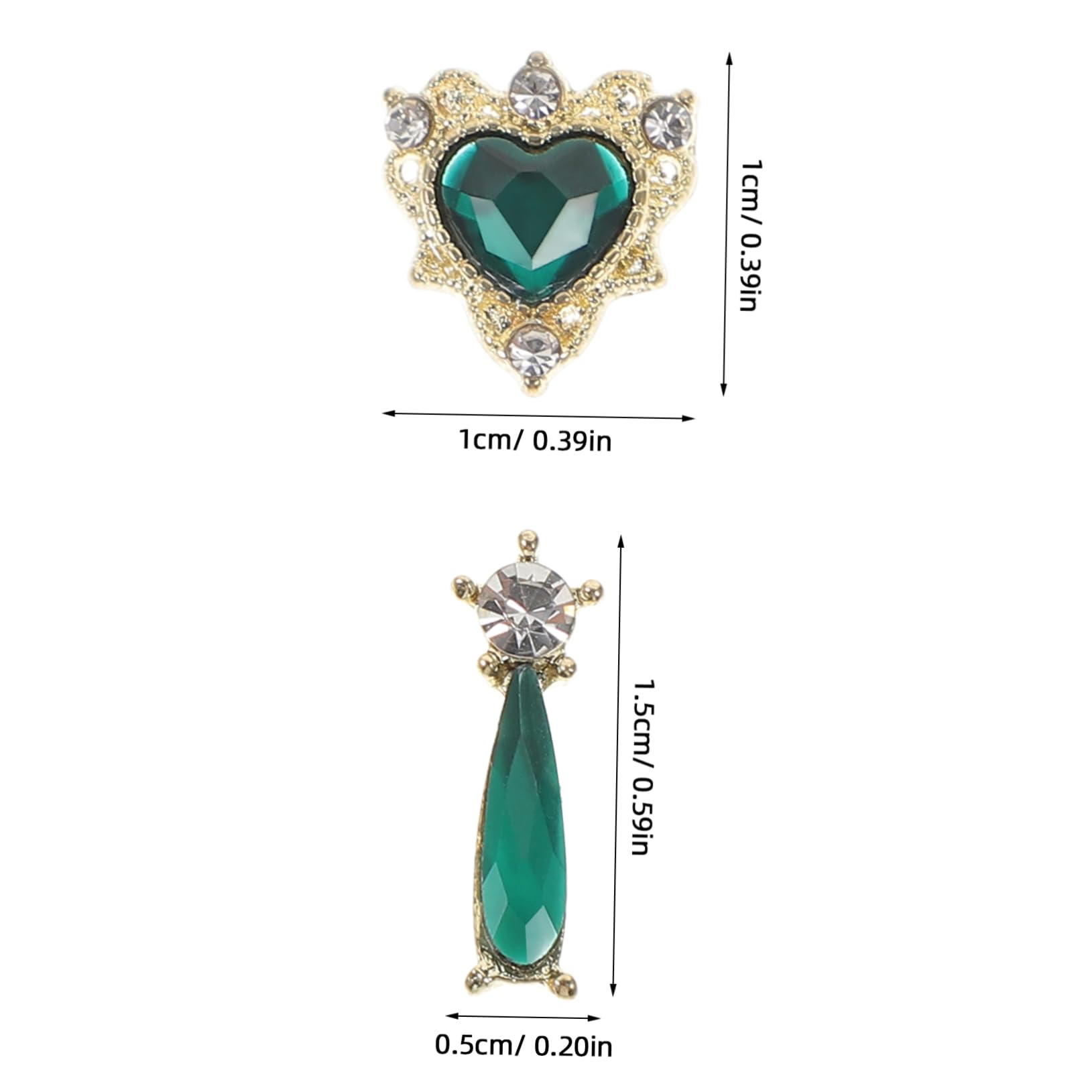 FRCOLOR 20pcs Cute Nail Charms for Women Flat Bottom Nail Decorations Unique DIY Manicure Supplies Easy to Use for Beginners and