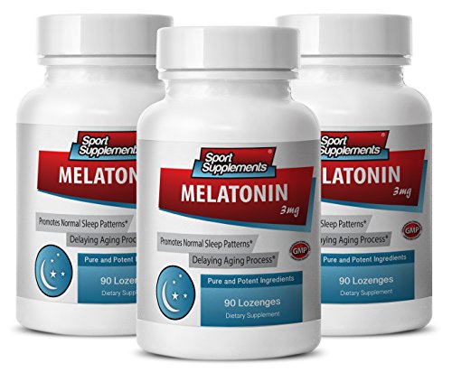 Melatonin 10mg Capsules - Melatonin 3mg - Balances Appetite Hormones (3 Bottles - 270 Lozenges)