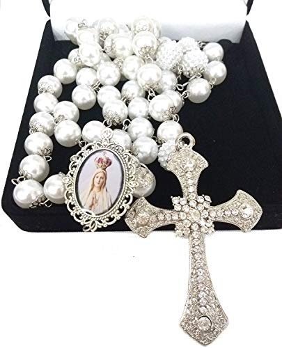 Terço De Noiva Prata Nossa Senhora De Fátima