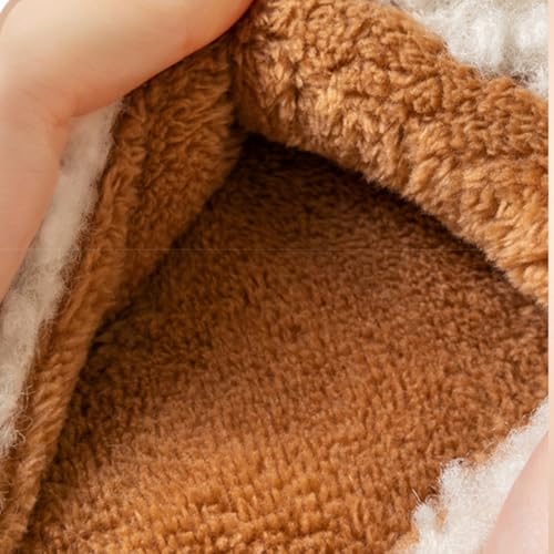Premium Comfort Thermal Cute Furry Bear Non Slip Women's Fuzzy House Slippers Indoor Soft Warm Kawaii Shoes4