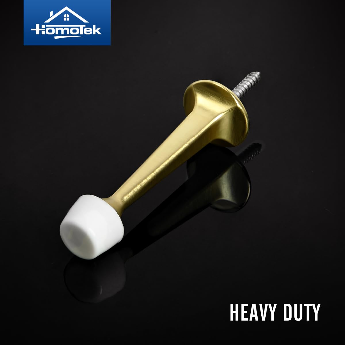 HOMOTEK 8 Pack Heavy Duty Solid Rigid Door Stop