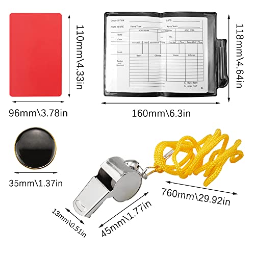 Wocpvm Set di Carta Arbitro da Sport, Cartellini