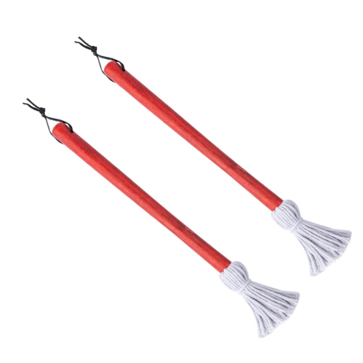 Toddmomy 2pcs Barbecue Sauce Basting Mops Soy Sauce Brush Bbq Mopping Kitchen Oil Brush Cotton Wood