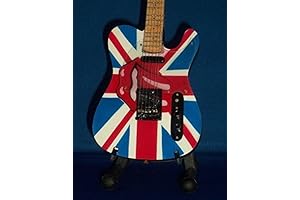 Rolling Stones Limited Edition Collectible Miniature Guitar Display Gift Set