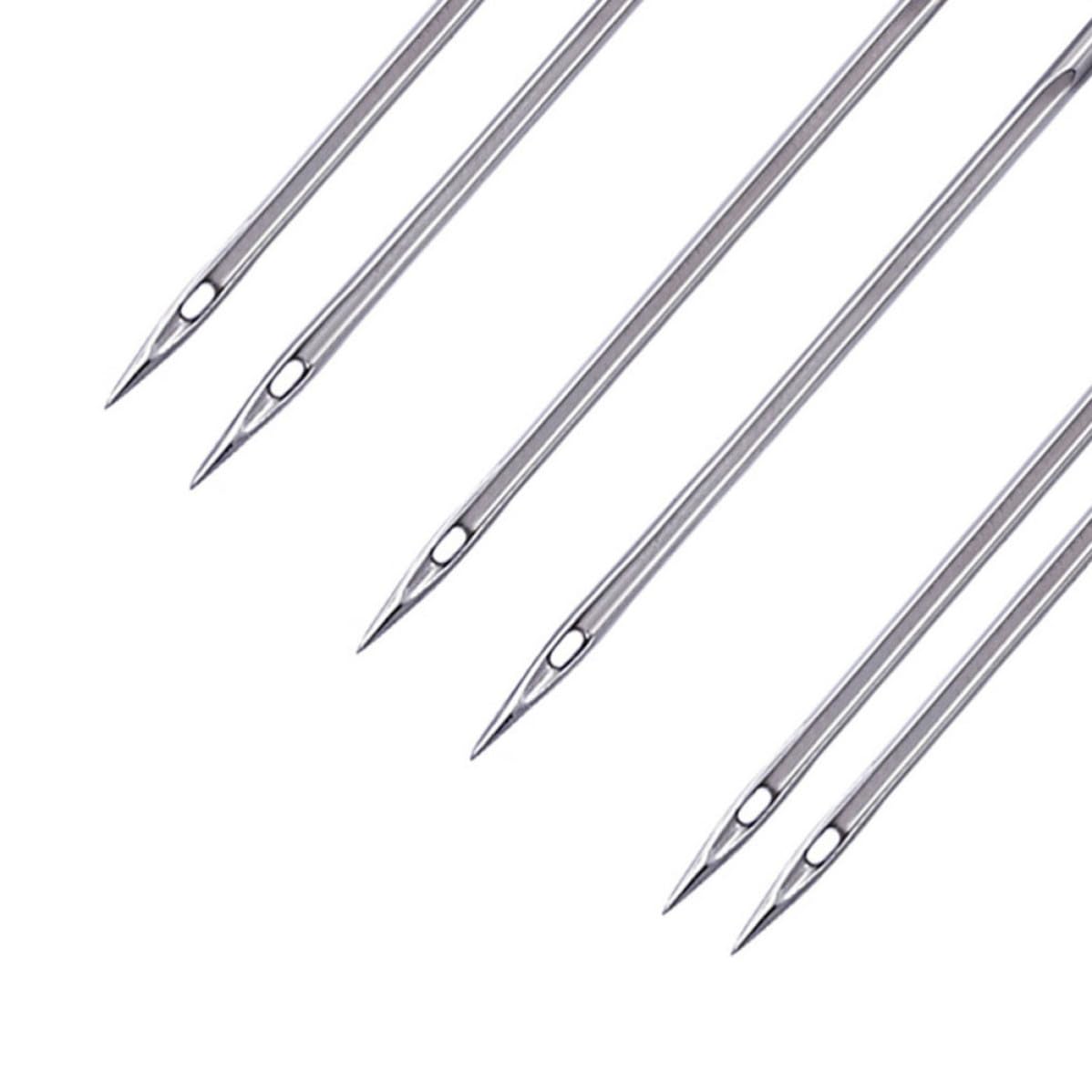 WHAMVOX 100 Stück Nähdoppelnadel aus Metall 3mm Modell C01 005 00171 Blau für Nähmaschine Zwillingsnadel für Gleichzeitiges Nähen Kompatibel mit Meisten Nähmaschinen