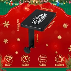 4 Pack Merry Christmas Stocking Holders Mantel Stocking Hangers Heavy Duty Fireplace Stocking Holders Weighted Stocking Hanging Hooks for Xmas Holiday Party Decoration(Black) 4 Pack Merry Christmas Stocking Holders Mantel Stocking Hangers Heavy Duty Fireplace Stocking Holders Weighted Stocking Hanging Hooks for Xmas Holiday Party DecorationBlack