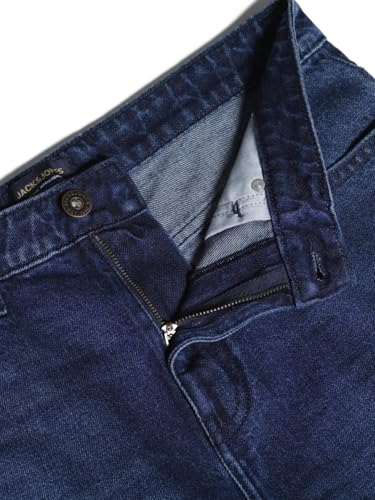 Image of Jack & Jones Men's Loose Fit Low-Rise Mildly Distressed Jeans