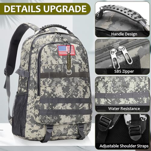 TILYTADLY Mochila escolar para meninos – Mochila camuflada para meninos e adolescentes ensino fundam