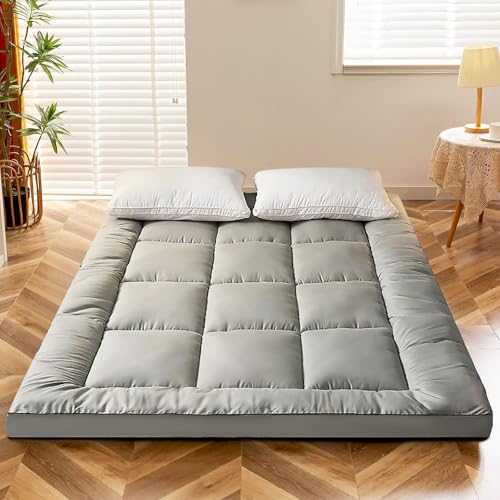 Mesa de colchón Acolchada Que no daña la Piel, Dormitorio de Estudiantes portátil, Mesa Plegable Individual y Doble, colchón Enrollable para Invitados, colchoneta para Acampar de tamaño Completo