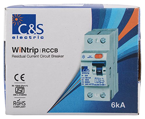 Image of C&S Electric 6kA Residual Current Circuit Breaker (White)