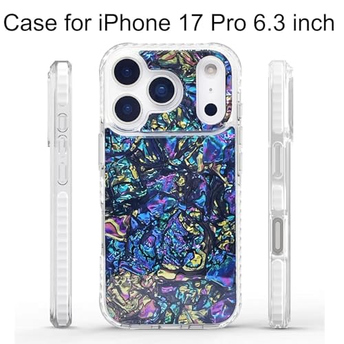 Coque de protection iPhone 17 Pro en ormeau véritable compatible MagSafe haut de gamme