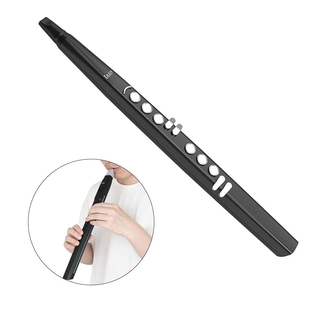 IRIN - Flauto elettrico per sassofono, schermo a LED, doppia funzione vocale, uscita midi, design piccolo e alla moda, 13 toni, batteria ricaricabile
