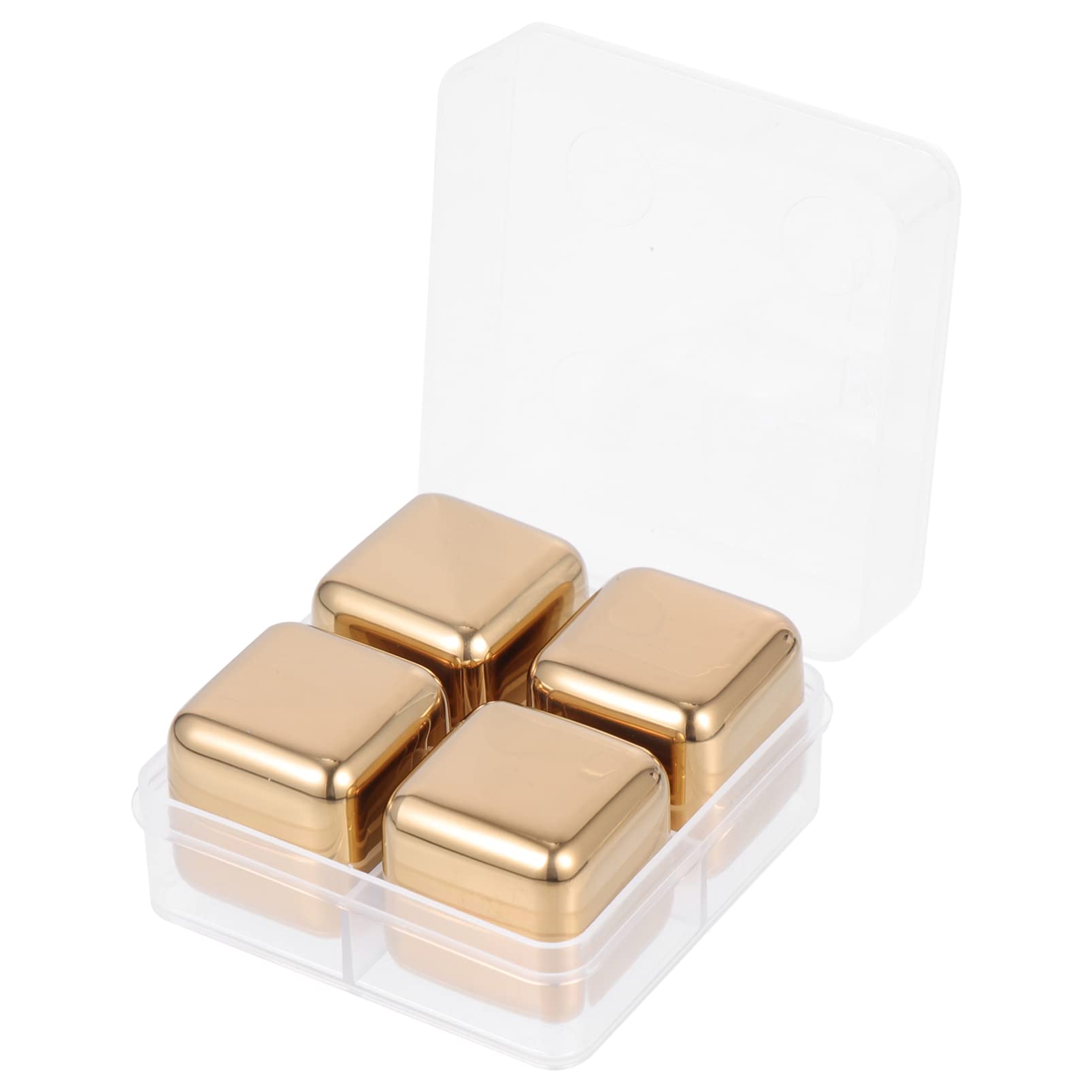 TOPBATHY 1 Set Stainless Steel Ice Pellets Cooling Reusable Ice Cube Reusable Cooling Ice Cubes Whiskey Ice Cubes Reusable Metal Ice Cubes Bar Drinking Cooling Supplies Household Ice Cubes