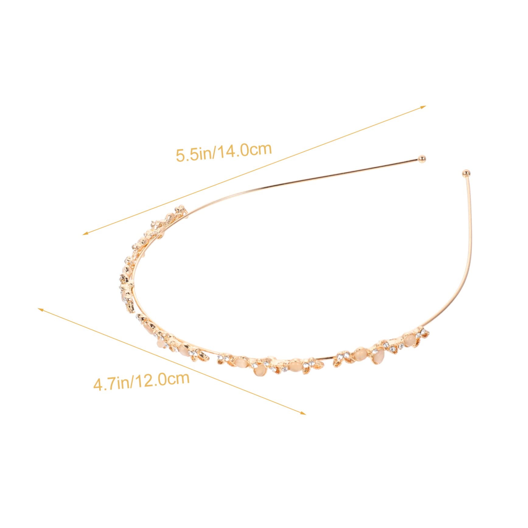 Diadema de Perlas Gemas de Imitación para Novia Elegante | Metal, 6 Piezas, Estilo Sencillo y Chic, para Niñas y Mujeres en Ocasiones Obsequios