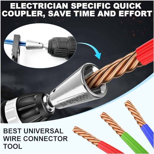 Wire Twister Tool for Drill, 6MM Hex Shank, Stripper & Cable Twister - image 2