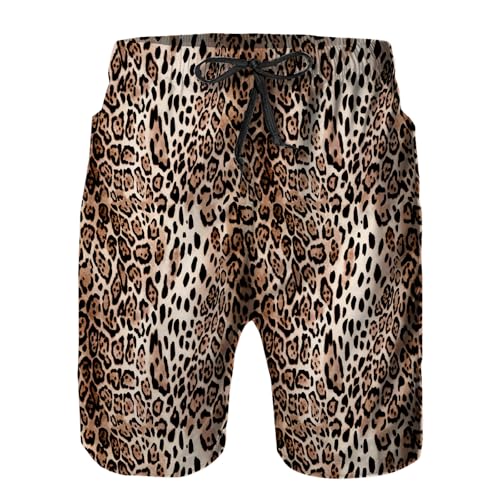Mens Swim Trunks with Mesh Lining,Quick Dry Swimsuit Board Shorts - Main Image