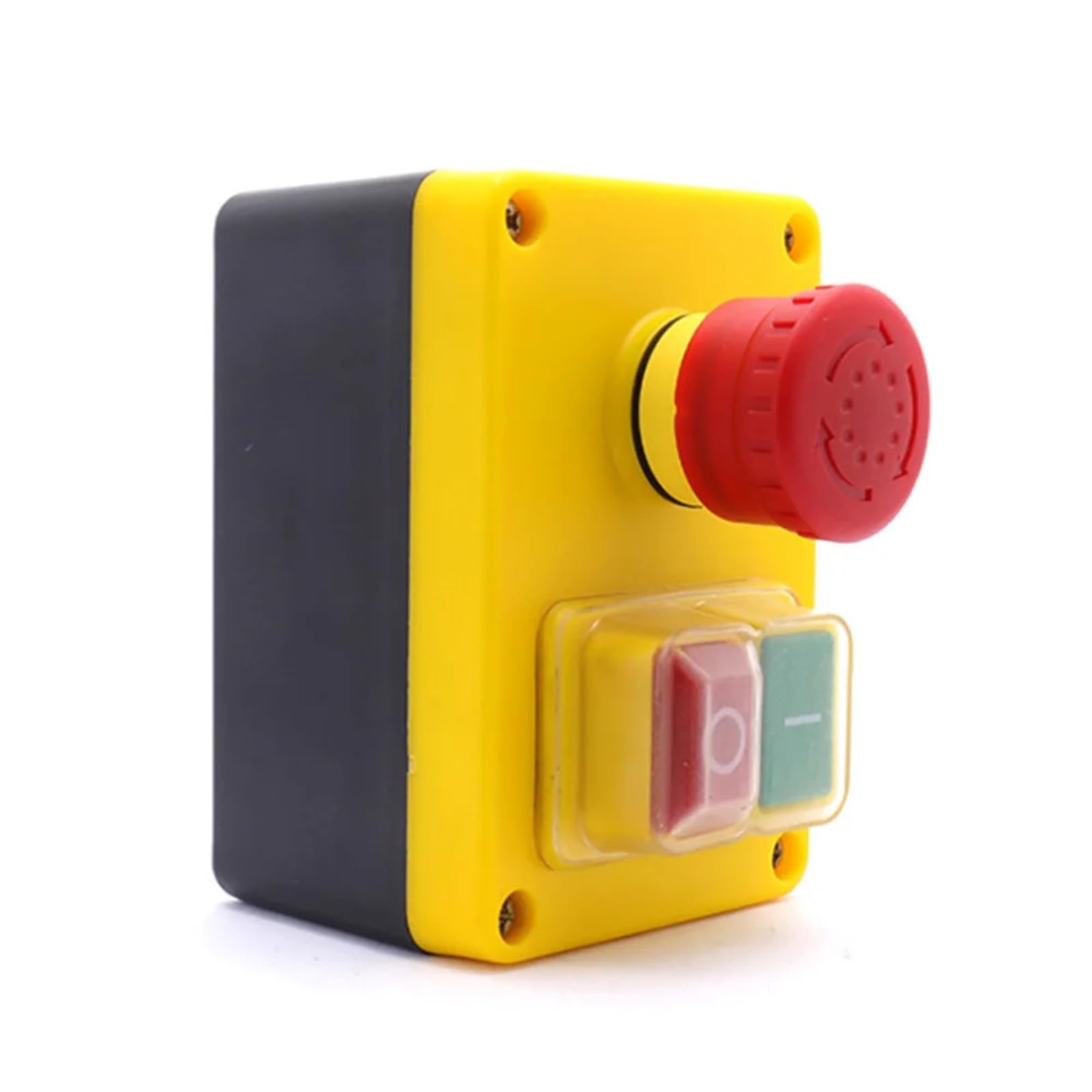 1 interruptor pulsador electromagnético KJD17D-2 de 250 V y 16 A, interruptor de parada de emergencia for herramientas eléctricas y máquinas herramienta.